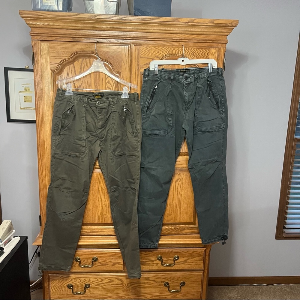 Vintage Abercrombie & Fitch Military Pant Men 33x32 Bundle Green GreyParatrooper